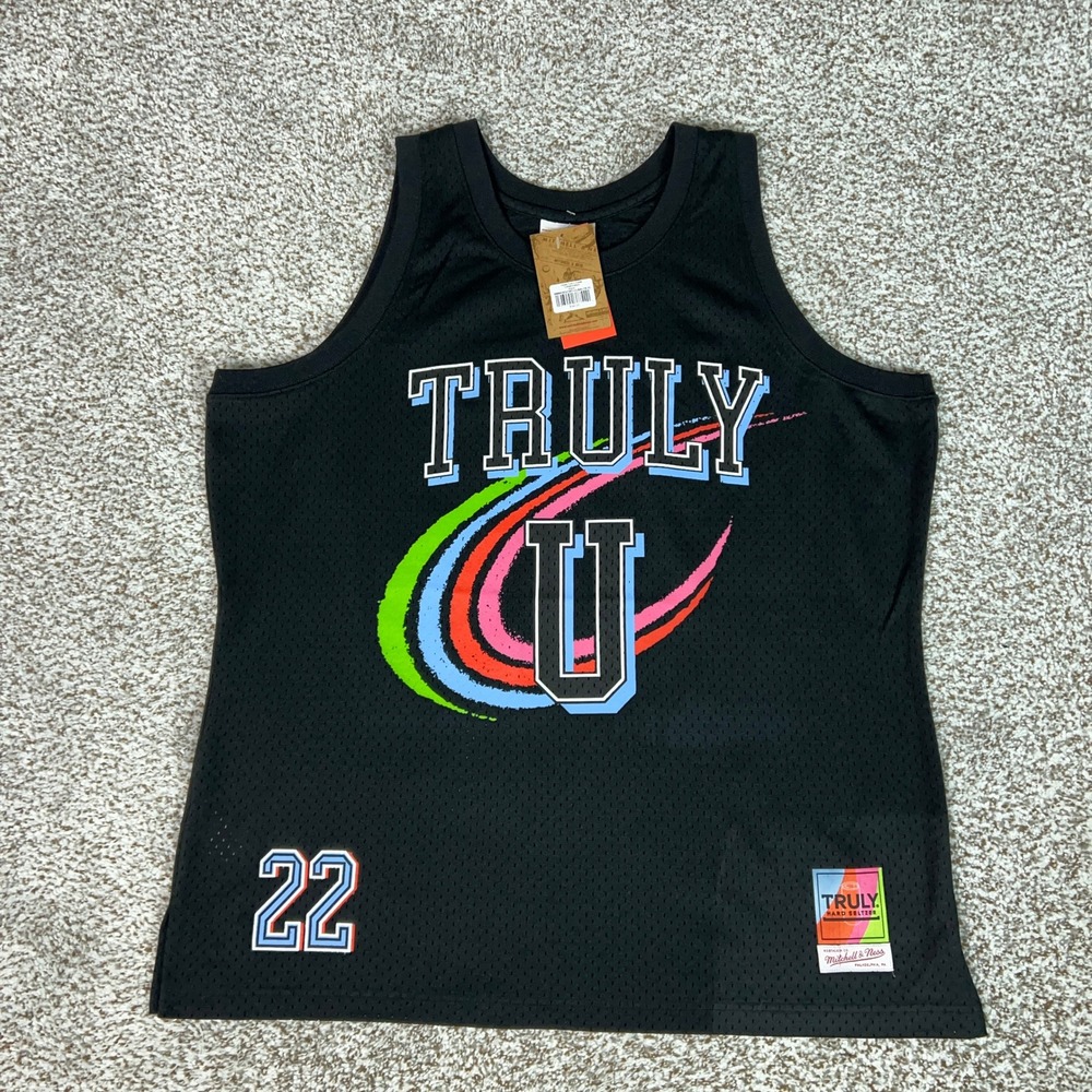 Mitchell Ness Jersey Womens XL Black Truly Hard Seltzer Basketball Mesh Tank
